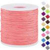 Uiopa Filo Nylon per Braccialetti 0,7mm x 120m Filo Braccialetti Fai da Te Cordone Perline per Collana, Bracciale, Creazione di Gioielli, Macramè, Artigianato
