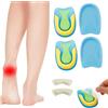 Dyiouxin Solette Tallone Plantari,3 Paia Tallone Cuscino,Talloniera in Gel di Silicone,Tendine d'Achille Plantari per Tallonite,Solette Gel per Tallone Scarpe,per Proteggere Gli Speroni del Tallone