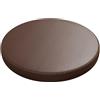 Haklein Cuscino rotondo per sedia da pranzo in pelle PU, con memory foam, antiscivolo, morbido, per finestra, tatami, sgabello, per soggiorno, patio, giardino (diametro 35 cm, marrone)