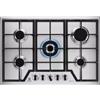Electrolux Serie 600 KGS75362XX Piano Cottura da Incasso a Gas 75 cm 5 Fuochi Speed Burner Inox EasyClean Griglie in Ghisa Slim Profile
