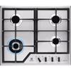 Electrolux Serie 600 KGS64362XX Piano Cottura da Incasso a Gas 60 cm 4 Fuochi Speed Burner Inox EasyClean Griglie in Ghisa Slim Profile