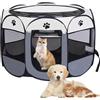 Vmxlso Box per Cani Da Interno, 73 x 73 x 43cm Recinto per Cani da Interno, Box Cani per Interno Taglia Piccola, Box Cane Interno, Recinto per Cuccioli, Conigli Gatti per Interni o Esterni