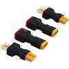 OliRC 4 Pezzi XT30 XT-30 a T-Plug Deans Style Maschio Femmina Connettore Adattatore (C147-4)