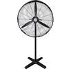 Zephir, Ventilatore Industriale a piantana, Diametro 65cm, 3 velocità, 3 Pale in Alluminio, Oscillazione a 70°, Dispositivo antisurriscaldamento, Altezza max.150cm, Potenza 120W