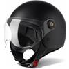 VINZ Duoro Casco Scooter / Moto Donna E Uomo | nelle taglie dalla XS-XXL | Jet con Visiera | Certificato ECE 22.06 | Disponibile in diversi colori - Nero opaco