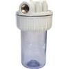 Generico - Contenitore filtro acqua da 1/2 pollice Euroacque staffabile con attacco in ottone