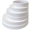 Tecnosystemi - Tecnosystemi Riduzione eccentrica Ø 80 - 100 - 120 - 125 - 150 - 160 in PVC per l'aspirazione e la ventilazione in plastica PVC