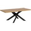Itamoby Tavolo allungabile 90x180/280 cm Versalux scortecciato gambe antracite