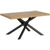 Itamoby Tavolo allungabile 90x140/240 cm Vindral scortecciato gambe antracite