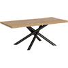 Itamoby Tavolo allungabile 90x180/280 cm Vindral scortecciato gambe antracite