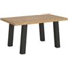 Itamoby Tavolo allungabile 90x140/240 cm Svalen scortecciato gambe antracite