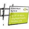 Goobay 49909 - Supporto da parete per TV Pro TILT (M) da 32 a 55 (81-140 cm), 70 kg, inclinabile, spostamento laterale, colore: Nero