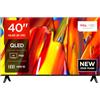 TCL 40V5C TV LED Direct QLED Full HD Smart da 40 con Android TV e HDR - Compatibile con Google Cast e Google Home, design sottile