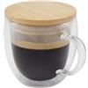 Seasons Tazza in vetro da 250 ml con coperchio in bambù Lenora personalizzate o neutre