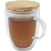 Seasons Tazza in vetro con coperchio in bamboo da 350 ml Leona personalizzate o neutre