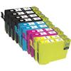 TONERSSHOP T1636-T1621 Kit 10 Cartucce Compatibili Per Epson 16xl WorkForce WF2010 2510 2520 2530 2540 2630