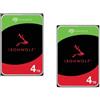 Seagate Hard Disk 3.5 2x4TB Seagate IronWolf Pro 2xST4000VN006 NAS SATA 6Gbit/s 5400rpm 256MB [ST4000VN006_2ER]