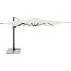 Doppler ombrellone a pendolo Jack 400x300cm al naturale I per balcone, terrazza e giardino I a manovella in alluminio resistente ai raggi UV I multifunzionale