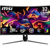 MSI MAG 321CUP QD-OLED Monitor Gaming Curvo da 32 UHD - 1700R, Pannello Quantum Dot OLED (3840 x 2160), 165Hz / 0,03ms, 99% DCI-P3, ΔE≤2, DisplayHDR True Black 400, DP 1.4a, HDMI 2.1, USB Type-C