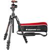 Manfrotto Befree Advanced Kit Treppiede per Fotocamera, in Alluminio, Compatibile con Sony Alpha7 e Alpha9, Kit Treppiede da Viaggio con Testa a Sfera, Chiusura Leva, per Mirrorless