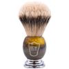 Parker pennello da barba in puro tasso silvertip manico Faux Horn