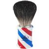 Omega pennello da barba barber pole in tasso nero