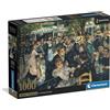 Clementoni - Puzzle 1000 Pezzi Arte per Adulti e Ragazzi, Museum Collection, Tema Bal au Moulin de la Galette di Renoir, con Poster Incluso, Compact Box, Idea Regalo Made in Italy, 70x50 cm, 39971