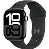 Apple Watch Series 10 GPS 42mm con cassa in alluminio Jet Black e Black Sport B