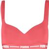 PUMA Padded Top Reggiseno Sportivo, Corallo, S Donna