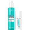 L'OREAL PARIS L'Oréal Paris Bright Reveal Siero Detergente Anti-Macchie con Niacinamide e Acido Salicilico 150ml + Fluido UV Illuminante Colorato Chiaro SPF 50 Riduce le Macchie Uniforma Incarnato 50ml - Set da 2