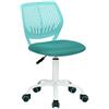FurnitureR Sedia da scrivania colorata, moderna sedia per computer regolabile in altezza, senza braccioli, sedia ergonomica girevole per cameretta dei bambini e casa ufficio