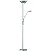 RL LIVE YOUR LIGHT Reality R42292107 Spock Piantana, 1x20 W, 1x5 W, Nichel, 180 cm