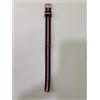 Daniel Wellington CINTURINO OROLOGIO "DANIEL WELLINGTON" ANSA 13 MM TESSUTO NATO ROSA-BLU -NUOVO