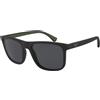 Emporio Armani - EA4129-504287 - OCCHIALE SOLE EMPORIO ARMANI EA4129-504287 NERO SATINATO