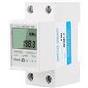 Walfront Energy Meter 5-80A DDM15SC Display Digitale LCD Monofase Din Rail Contatore Di Energia Elettronica KWh Meter Accuracy Analyzer