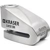 KRASER KR110S Bloccadisco Moto Omologato SRA, Doppia Chiusura ø10mm Blocco Freno Serratura Alta Sicurezza, Morsetto Blocca Ruota Scooter, Bicicletta Elettrica, Cavo Promemoria, Antifurto Motocicletta