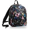 Invicta Zaino Strong Invicta, Wildflowers, Nero, 38 Lt, Doppio Scomparto, Scuola e Tempo Libero