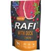 RAFI Alimento umido per cani con anatra, mirtilli e mirtilli rossi 500g