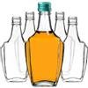 KADAX Bottiglie di vetro da 250 ml con tappo a vite, 5 pezzi, bottiglie vuote da riempire, bottiglie di liquore in vetro, piccole bottiglie di liquore (verde)