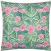 furn. Cuscino reversibile per esterni imbottito in poliestere stampato Wylder Nature Viola - Blu uovo d'anatra - 45x45 cm
