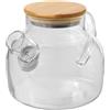 Seasons Teiera in vetro borosilicato con colino e coperchio in bambù Zen personalizzate o neutre