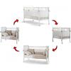 PALI Lettino Evolutivo Co-Sleeping Pali Flippy Bianco (Trasformabile da Culla a Lettino a Divanetto a Poltroncina + 2 Materassi + 2 Completi Piumone)