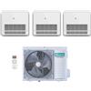 Hisense Climatizzatore Condizionatore Hisense Trial Split Console 9+9+12 con 3AMW72U4RJC R-32 Wi-Fi Optional Con Telecomando di Serie 9000+9000+12000
