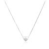 LUXURY MILANO Collana bianca in argento con cuore