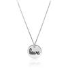 LUXURY MILANO Collana bianca in argento love
