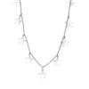 LUXURY MILANO Collana bianca in argento con stelle