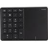 ASHATA Tastierino Numerico Bluetooth, Mini Tastierino Numerico BT4.2 22 Tasti, Tastierino Numerico di Ricarica 2.4G di Tipo C, Tastierino Portatile 2 in 1 con Touchpad, per Laptop, PC, Desktop(Nero)