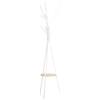 HOMCOM Appendiabiti Attaccapanni da Terra Verticale Moderno per Ingresso Bianco 45x45x180cm|Aosom