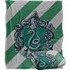 LOGOVISION HARRY POTTER Slytherin Crest Coperta super morbida al tatto setoso - 152 x 127 cm