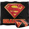 LOGOVISION Superman Super Grandpa Coperta super morbida al tatto setoso - 152 x 127 cm